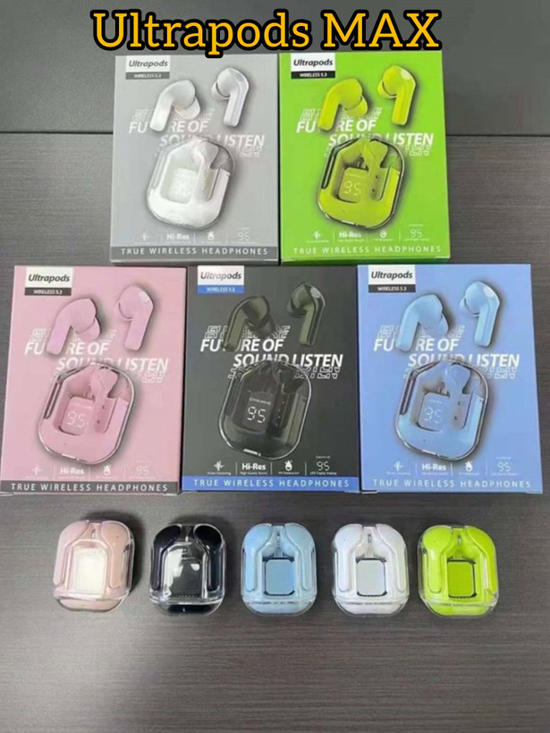 ایرپاد شیشه ای و ضد آب ultrapods max