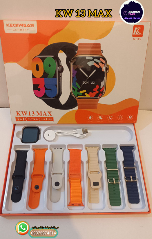 ساعت هوشمند طرح اپل واچ مدل KW13 Max