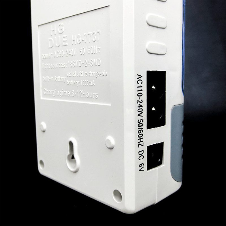 چراغ اضطراری اچ جی مدل HG-7737 دیمر دار با نور LED