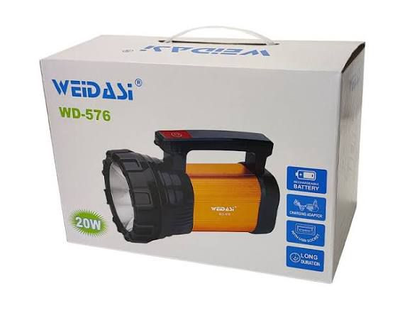 چراغ قوه دستی ویداسی مدل WD576 با نور LED مهتابی