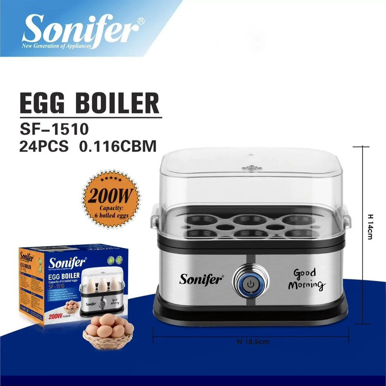 تخم مرغ پز سونیفر اصلی تخم مرغ آب پز کن سونیفر تخم مرغ پز sonifer شش عددی egg boiler