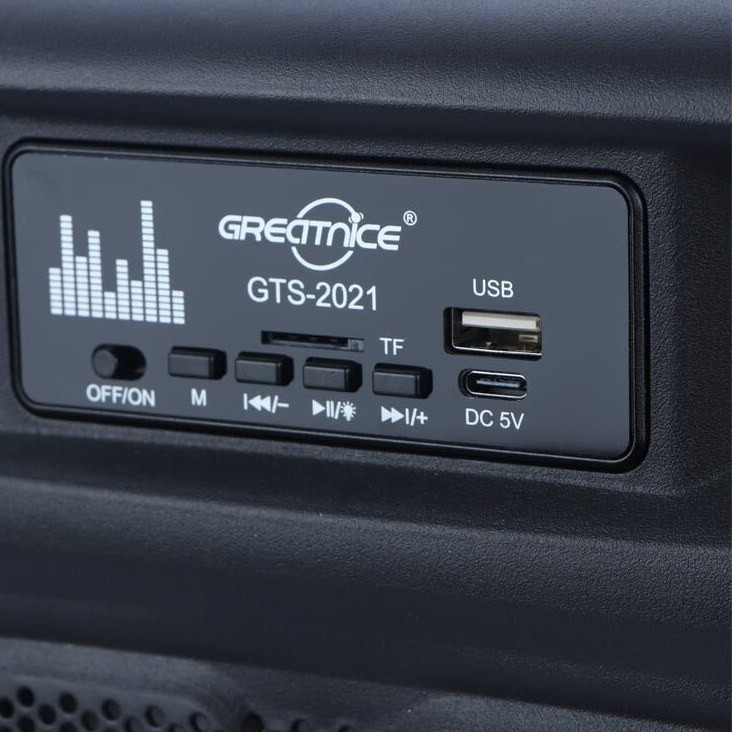 اسپیکر چمدانی بلوتوثی گریت نایس GTS-2021 + میکروفون