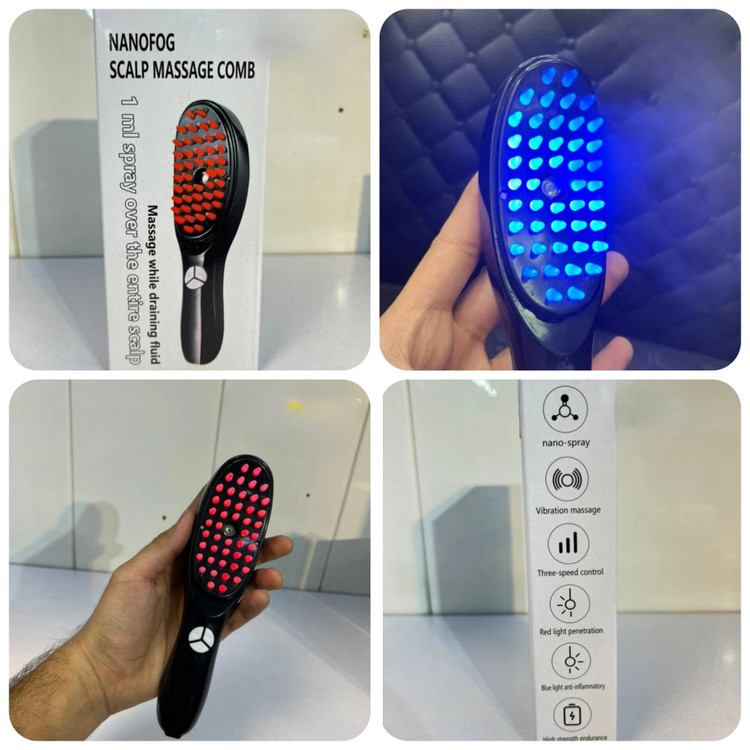 شانه ماساژور پوست سر مدل NanoFog Scalp Massage Comb