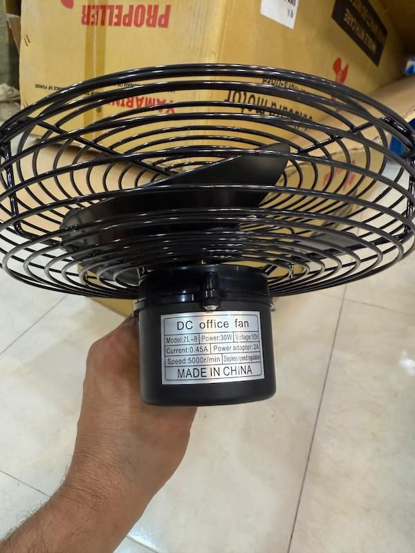 پنکه شارژی لیتیومی مدل ZL-8 مشکی